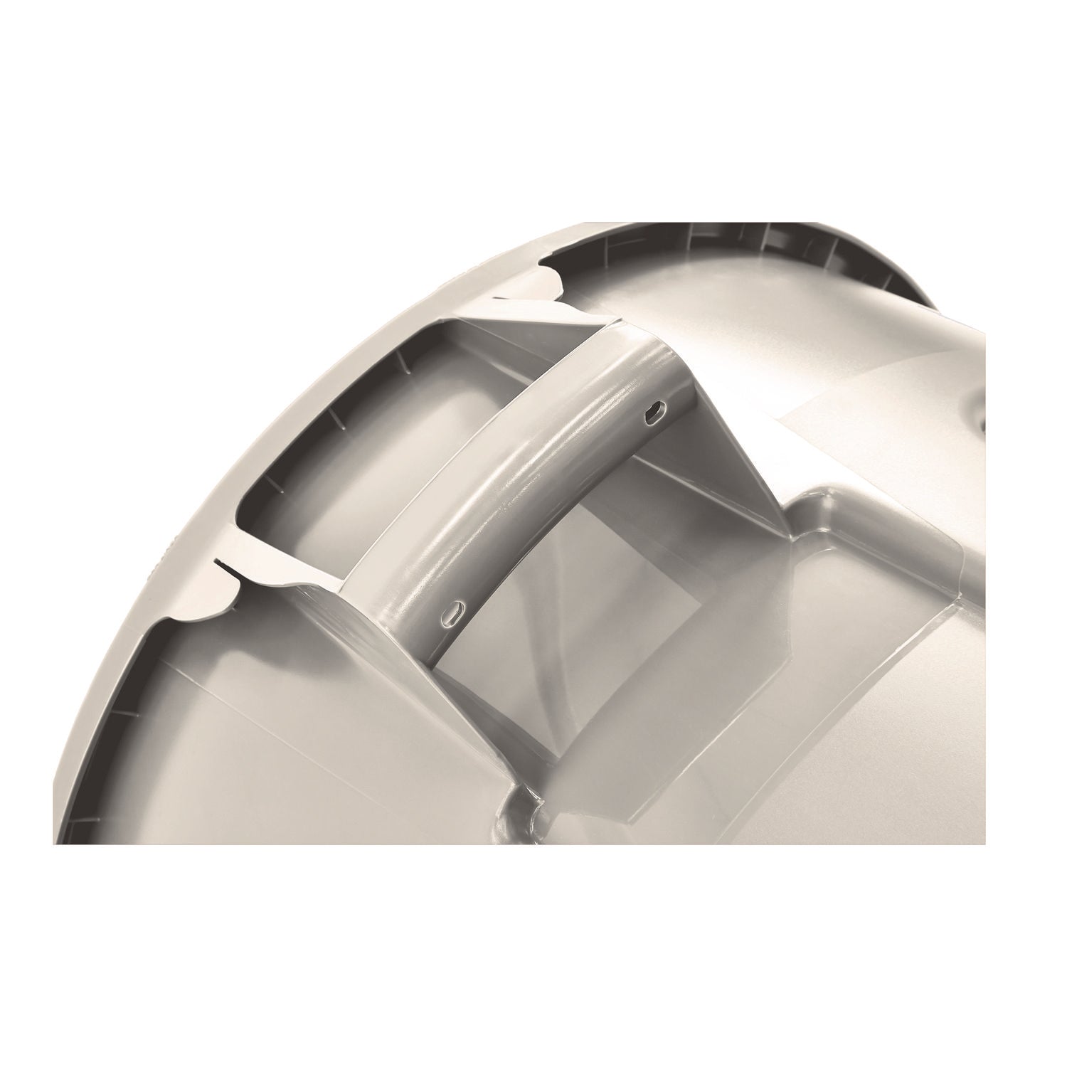 Rubbermaid® Commercial Vented Round Brute Container, 10 gal, Plastic, White