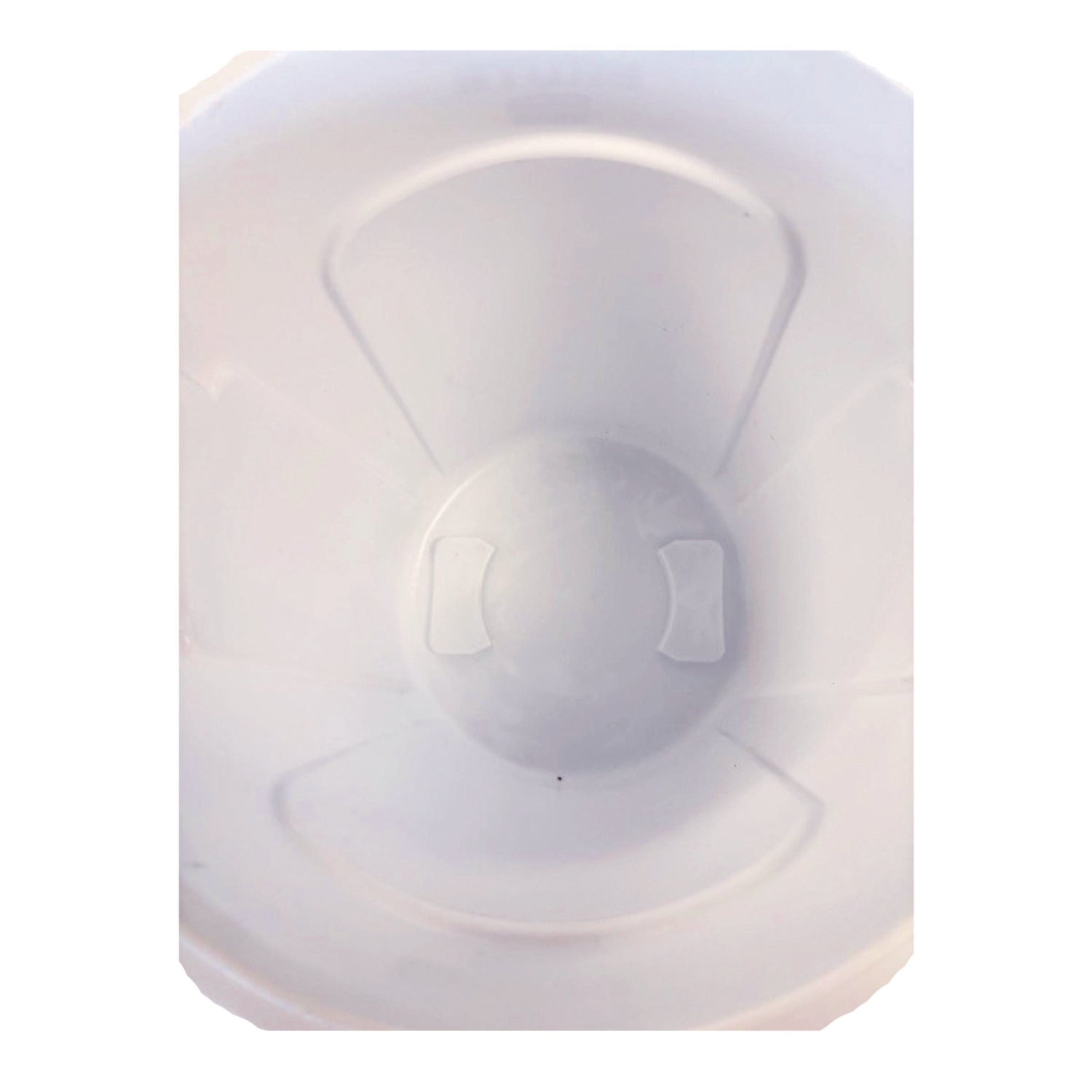 Rubbermaid® Commercial Vented Round Brute Container, 10 gal, Plastic, White