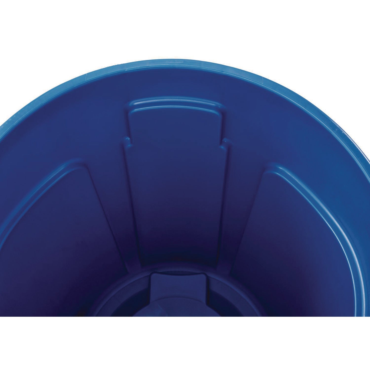 Rubbermaid® Commercial Vented Round Brute Container, 44 gal, Plastic, Blue