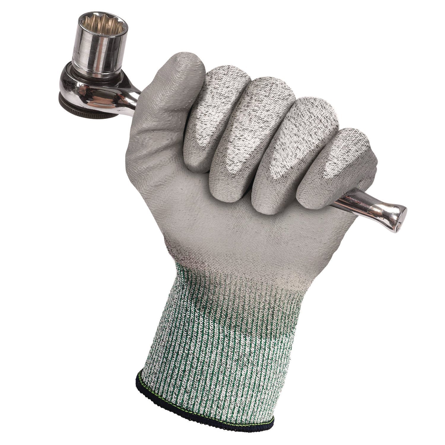 KleenGuard™ G60 Level 3 Economy Cut Resistant Gloves, Large, Gray/Salt and Pepper, 12 Pairs/Carton