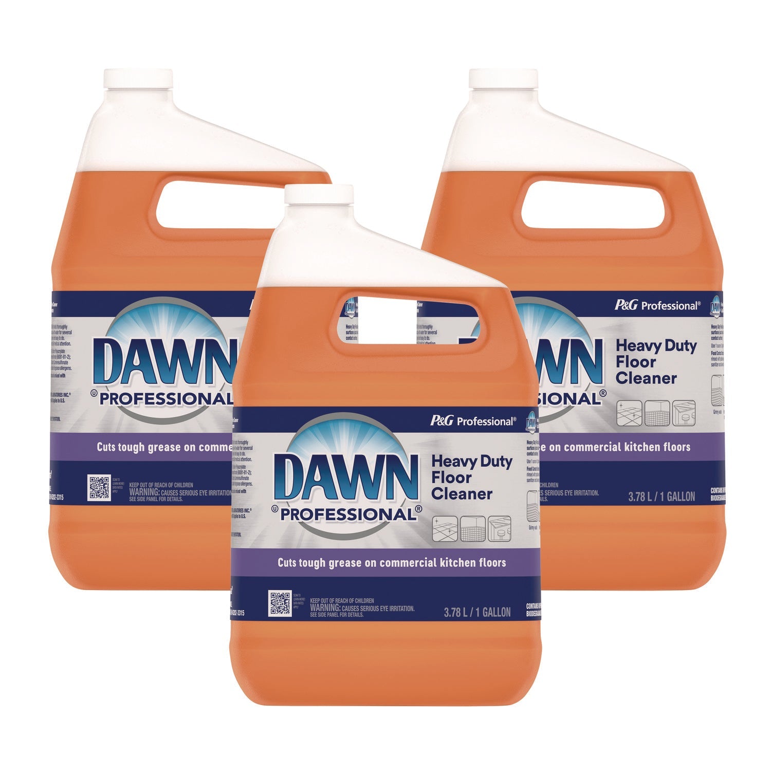 Dawn® Professional Heavy-Duty Floor Cleaner, Neutral Scent, 1 Gal Bottle, 3/carton