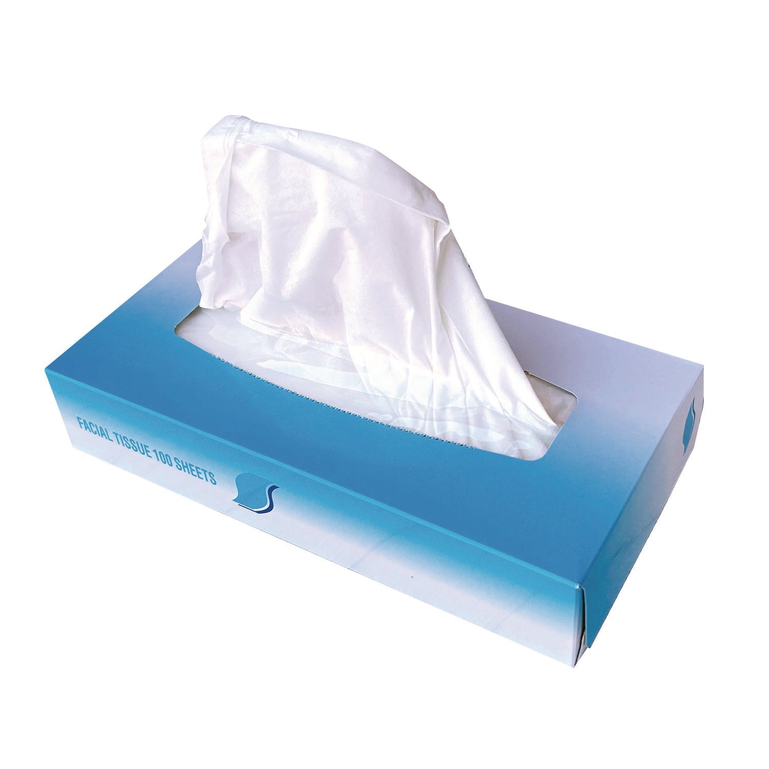 GEN Facial Tissue,  2-Ply, White, Flat Box, 100 Sheets/Box, 30 Boxes/Carton