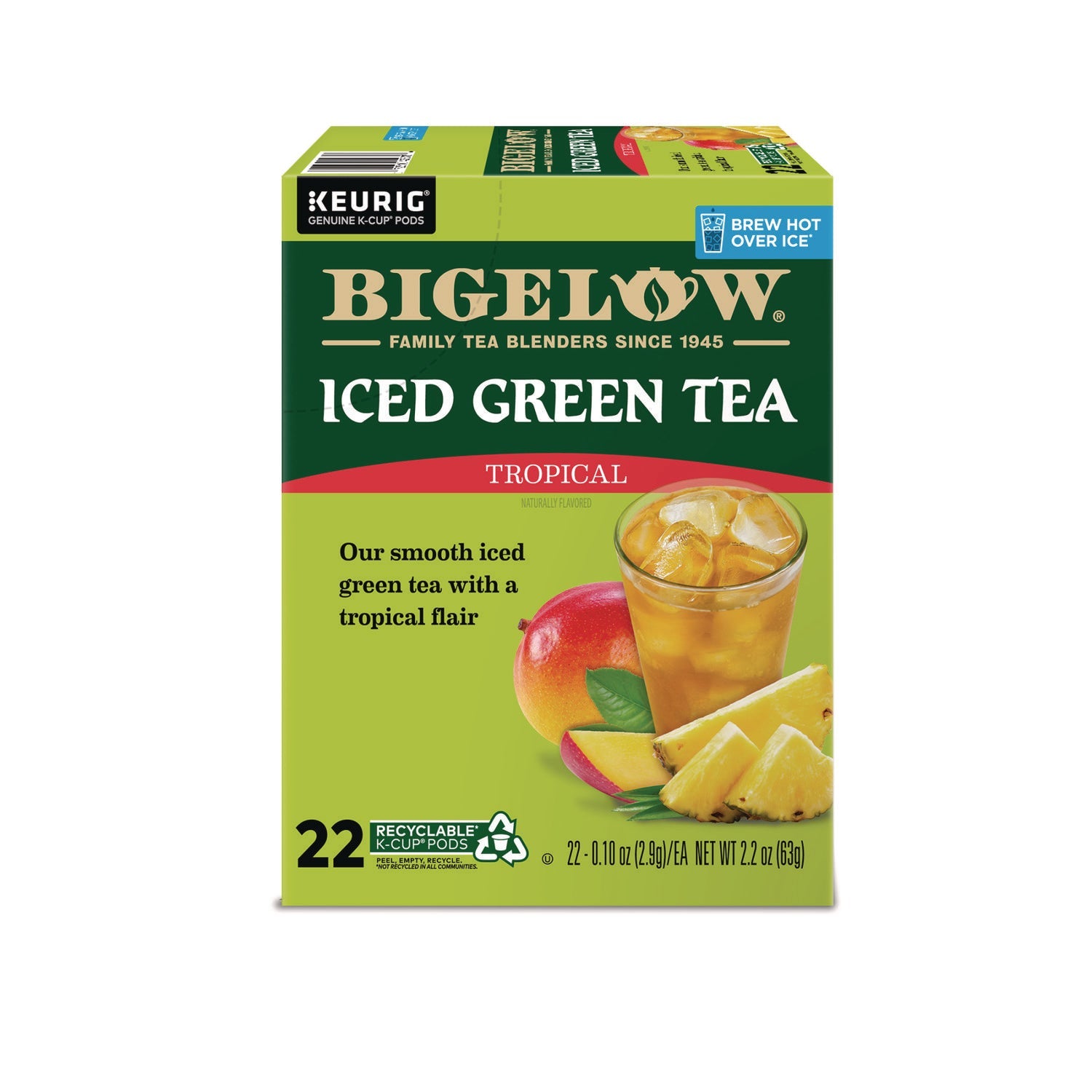 Bigelow Tropical Iced Green Tea K-Cup | 22/Box
