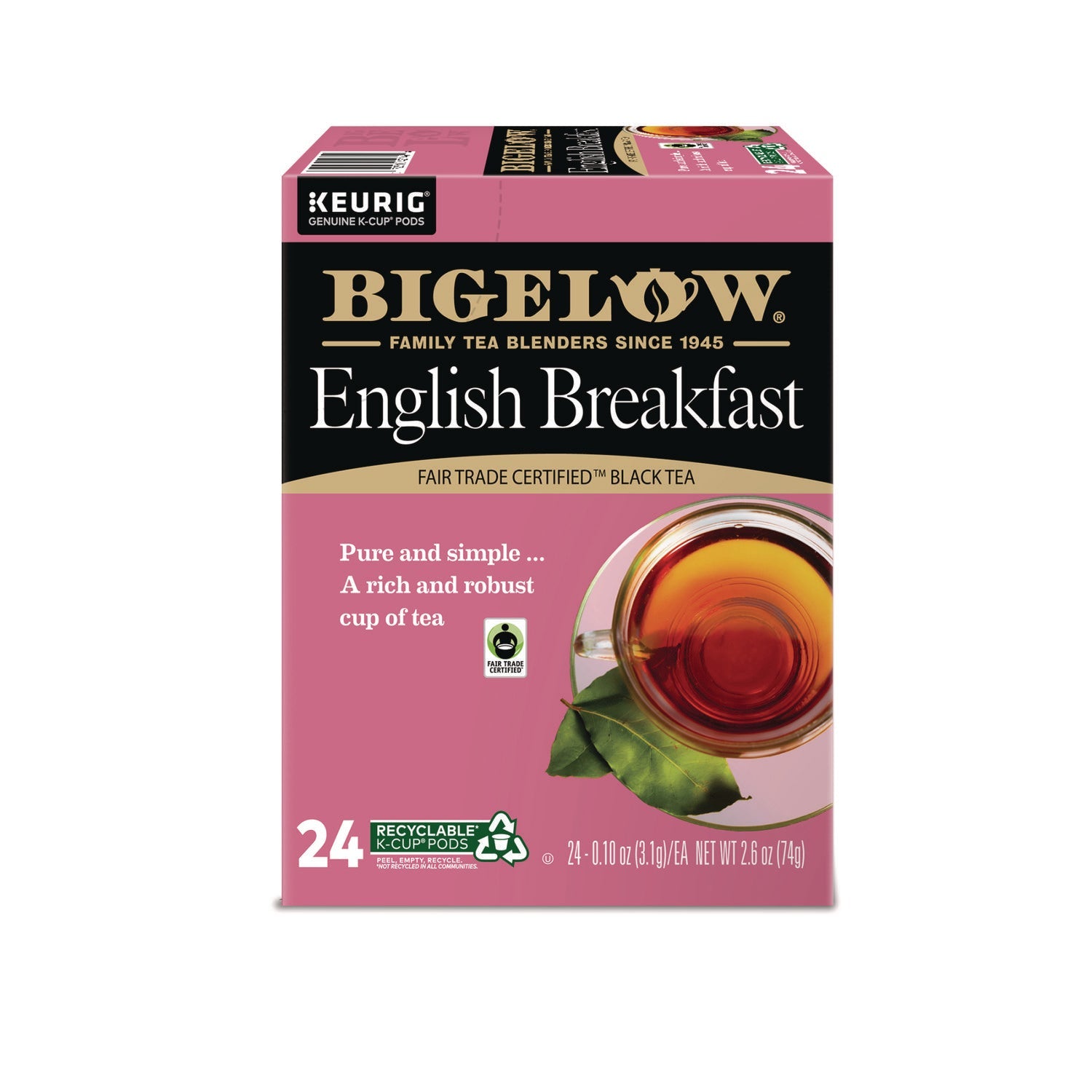 Bigelow® English Breakfast Tea K-Cups Pack, 24/box