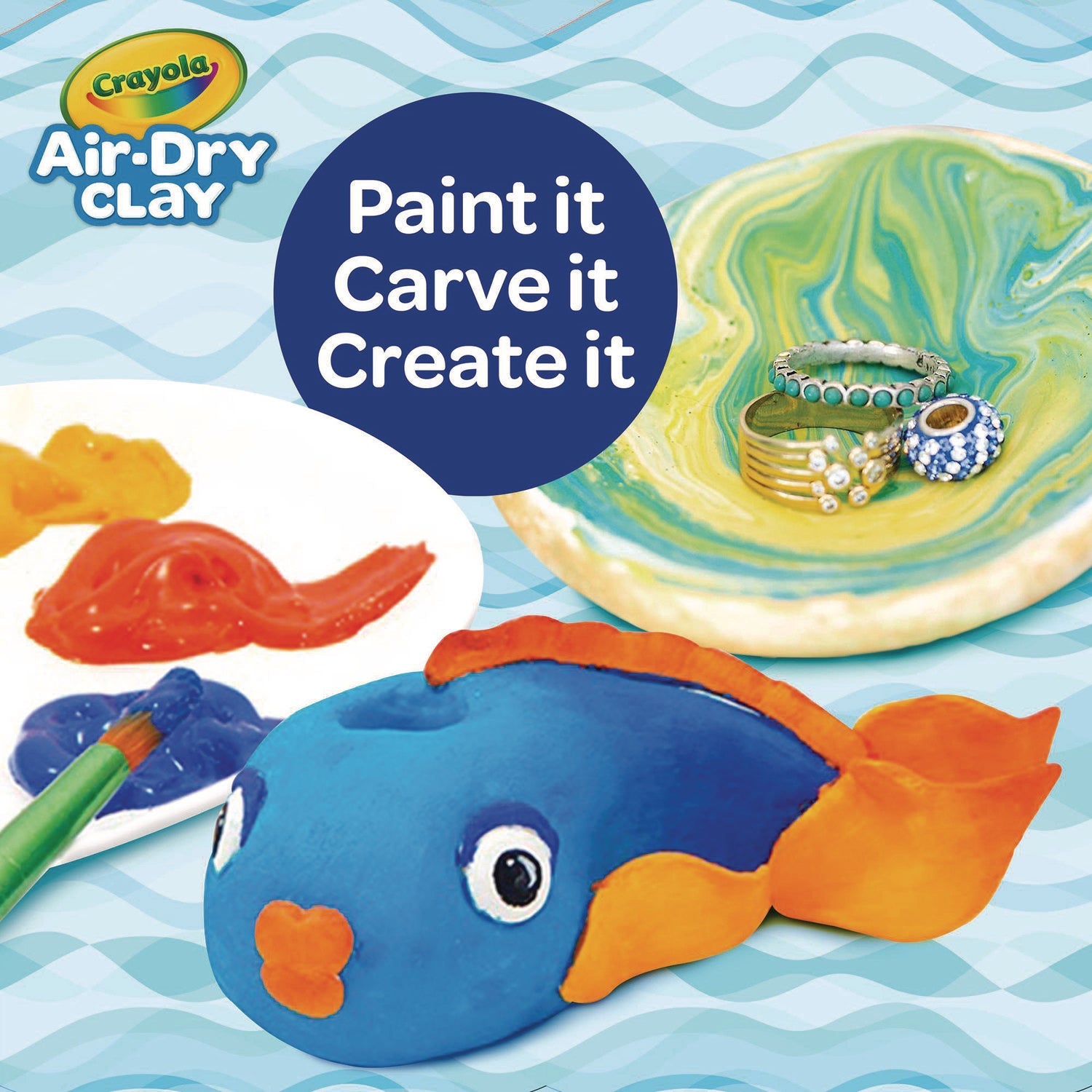 Crayola® Air-Dry Clay,White,  2.5 lbs