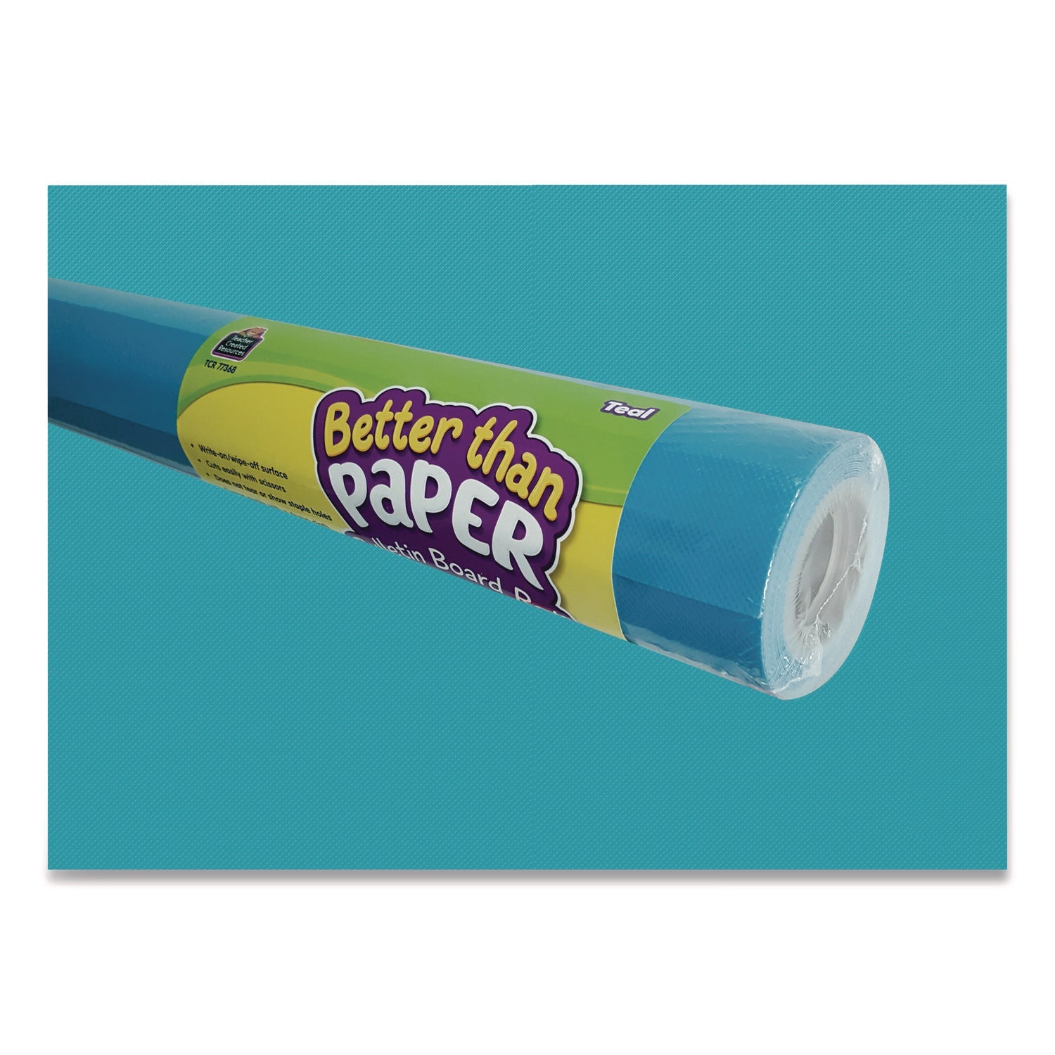 Teacher Created Resources Better Than Paper Bulletin Board Roll, 4 Ft X 12 Ft, Teal