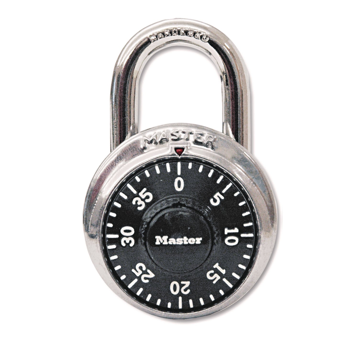 Master Lock® Combination Lock, Stainless Steel, 1.87" Wide, Silver
