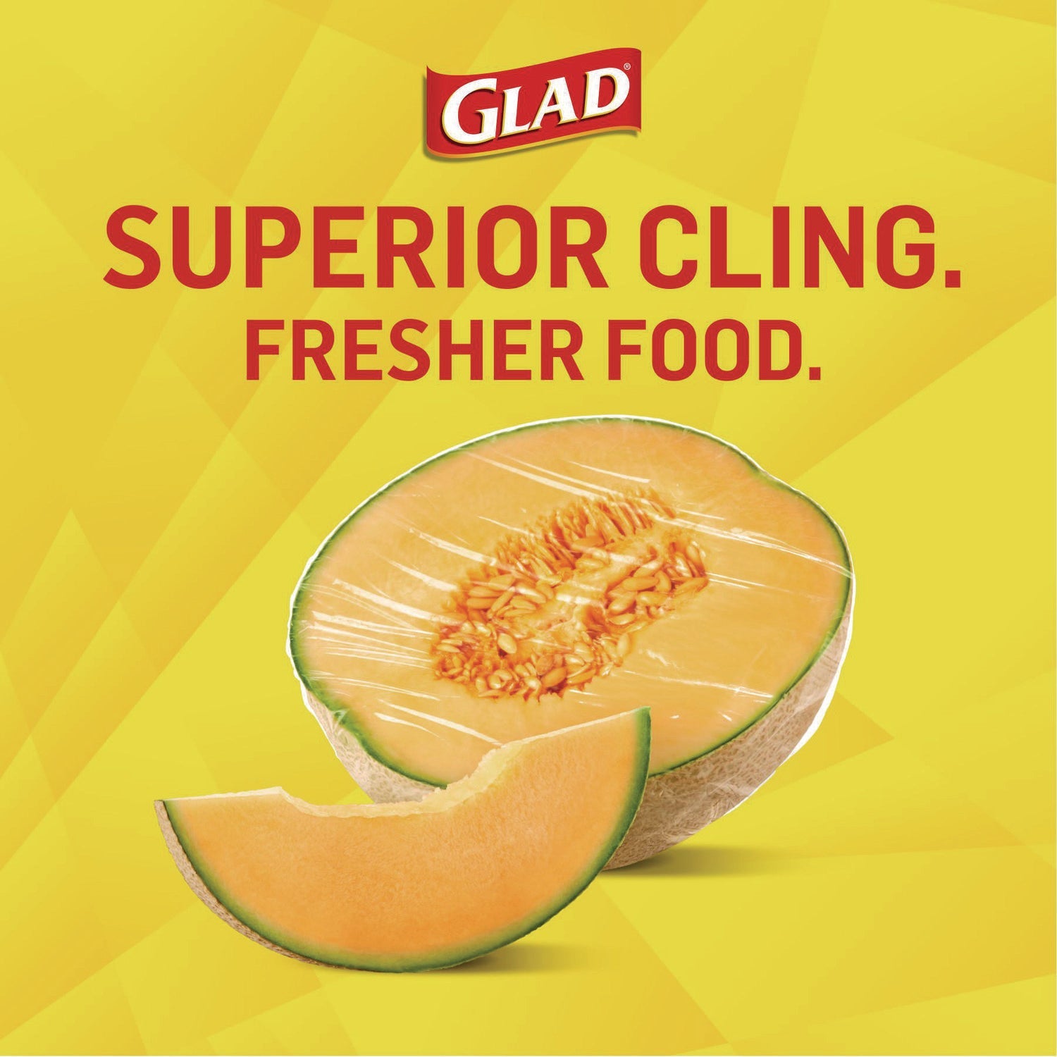 Glad® Cling'N Seal Plastic Food Wrap, 200 sq ft, 12 Rolls/Carton