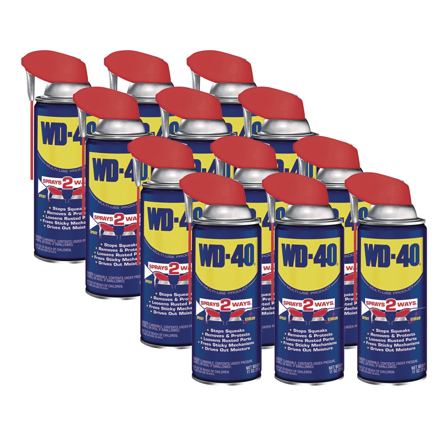 WD-40 Smart Straw Spray Lubricant | 11oz, 12/CT