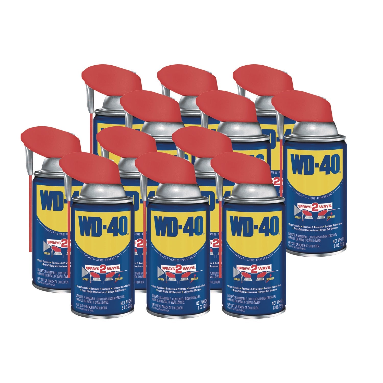 WD-40 Smart Straw Spray Lubricant | 8oz, 12/Ctn
