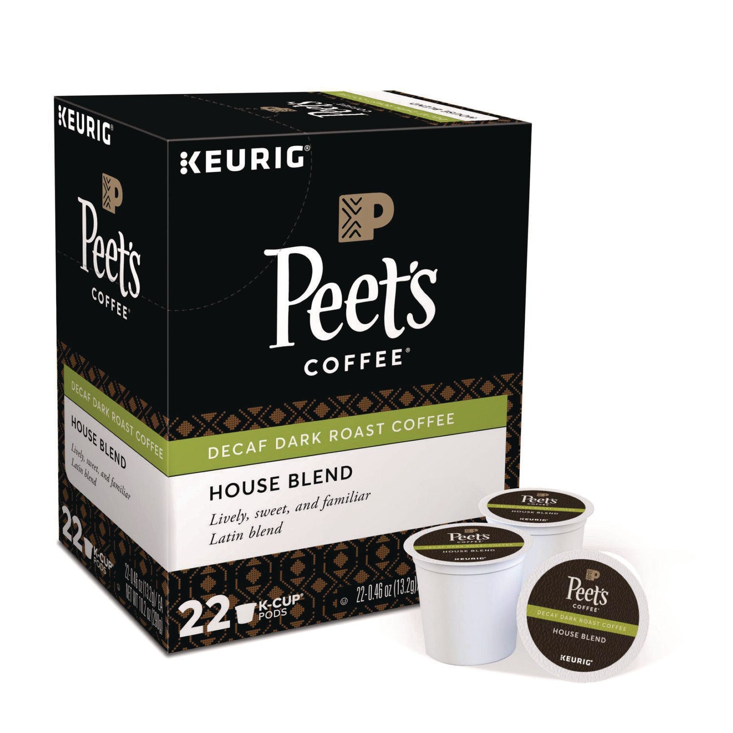 Peet's Coffee & Tea® House Blend Decaf  K-Cups, 22/Box