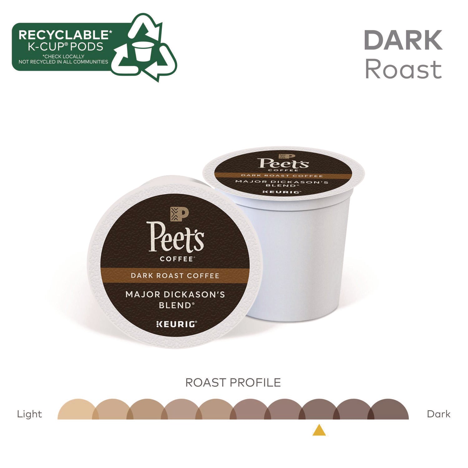 Peet's Coffee & Tea® Major Dickason's Blend K-Cups, 22/box