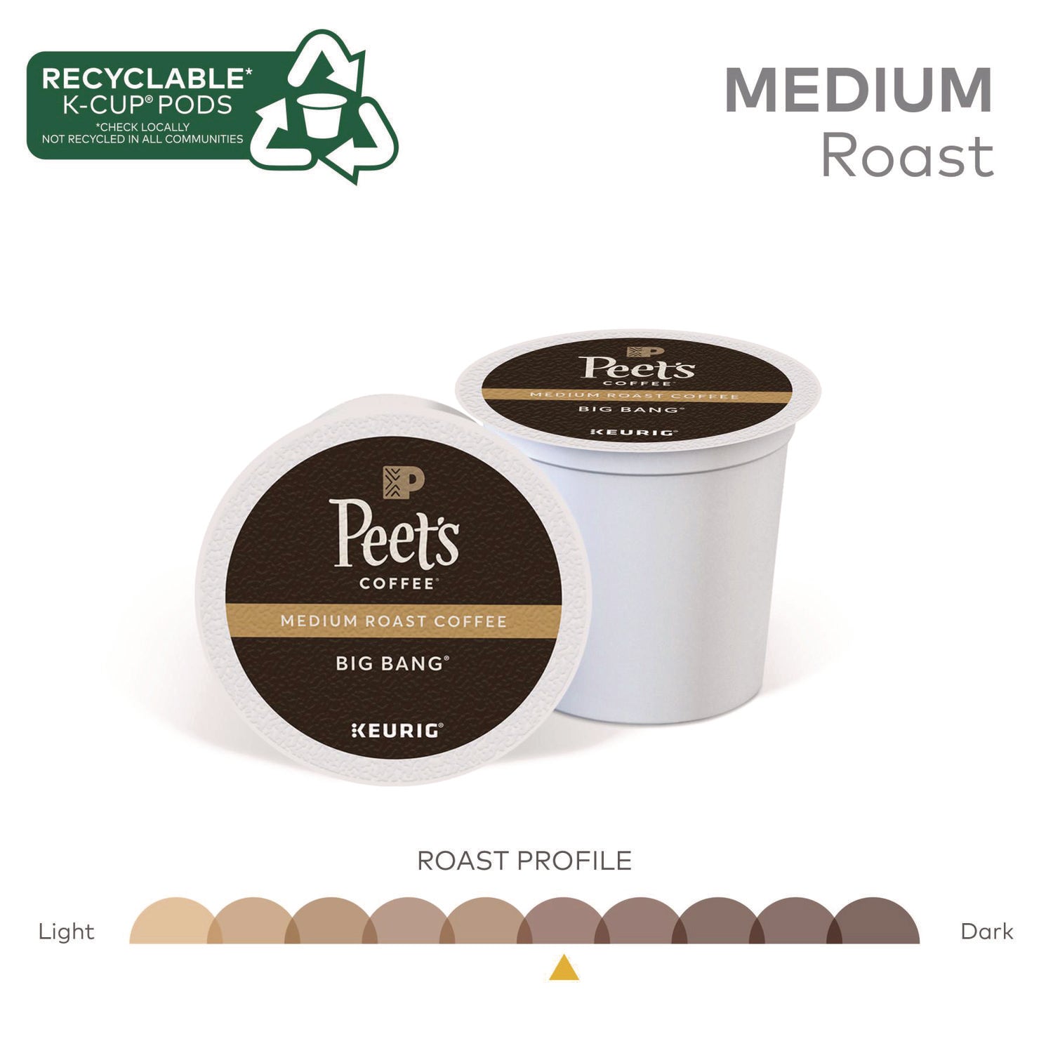 Peet's Coffee & Tea® Big Bang K-Cups, 22/Box