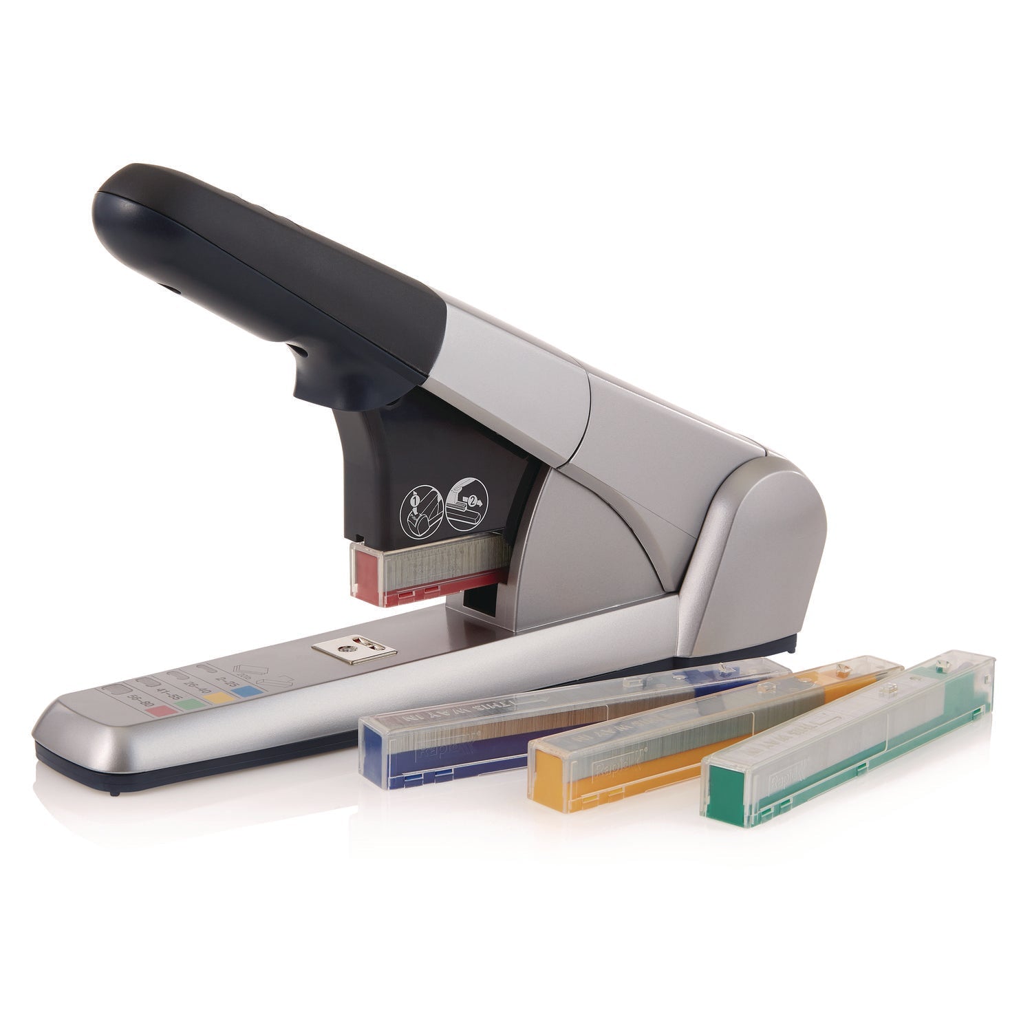 Rapid® Heavy-Duty Cartridge Stapler, 80-Sheet Capacity, Silver