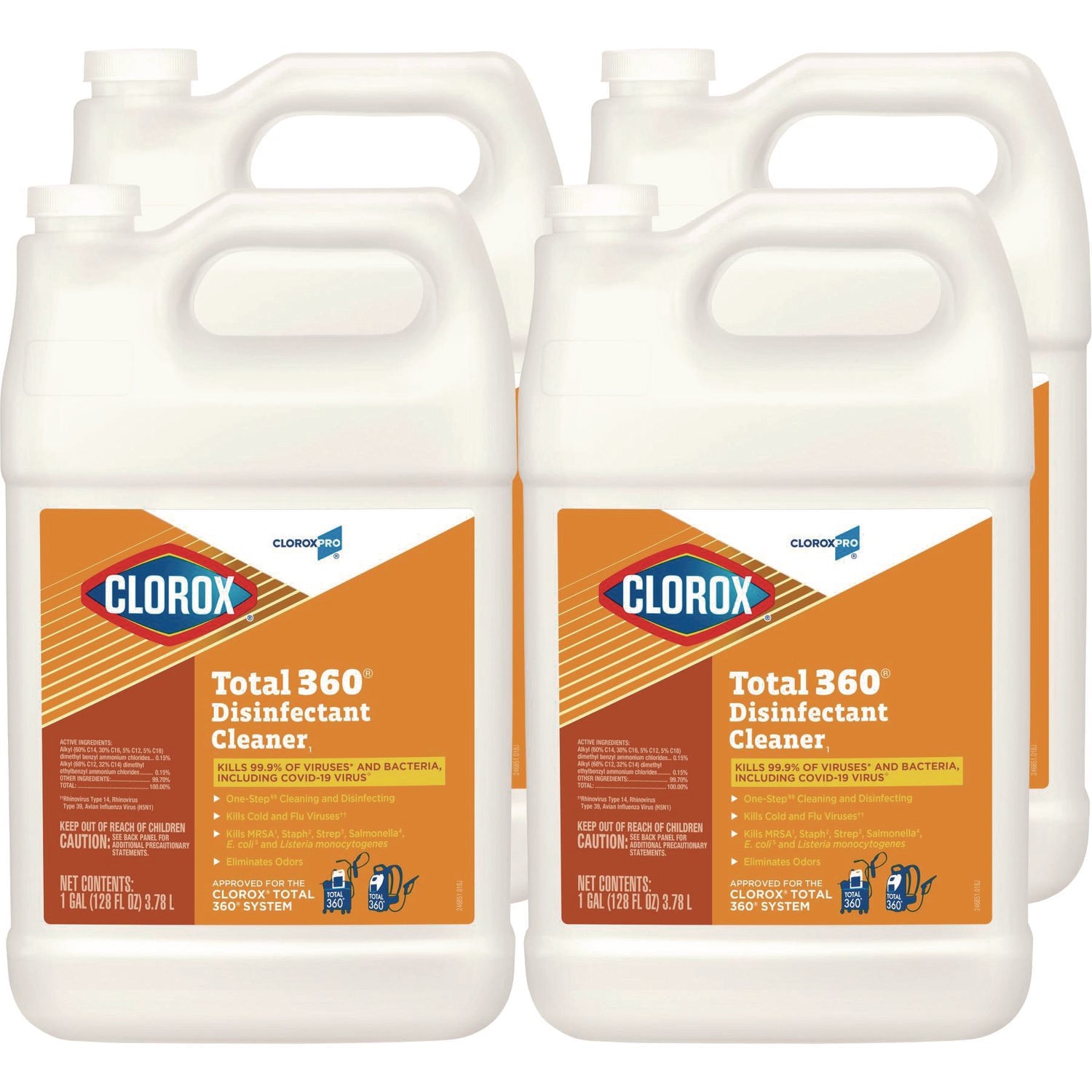 Clorox® Total 360 Disinfectant Cleaner, 128 Oz Bottle, 4/carton