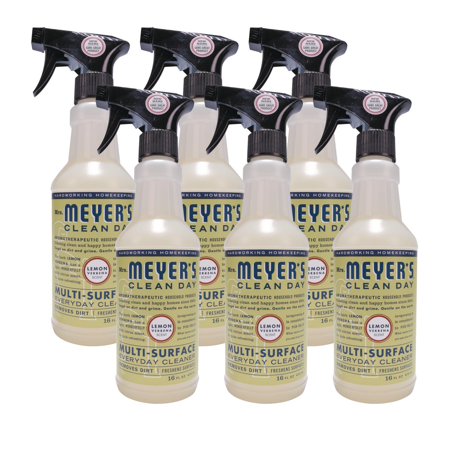 Mrs. Meyer's® Multi Purpose Cleaner, Lemon Scent, 16 Oz Spray Bottle, 6/carton