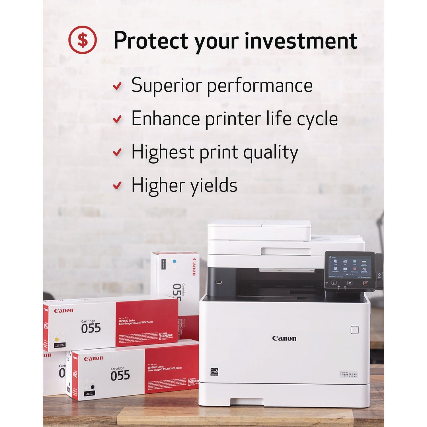 Canon® 3016c001 (055) Toner, 2,300 Page-Yield, Black