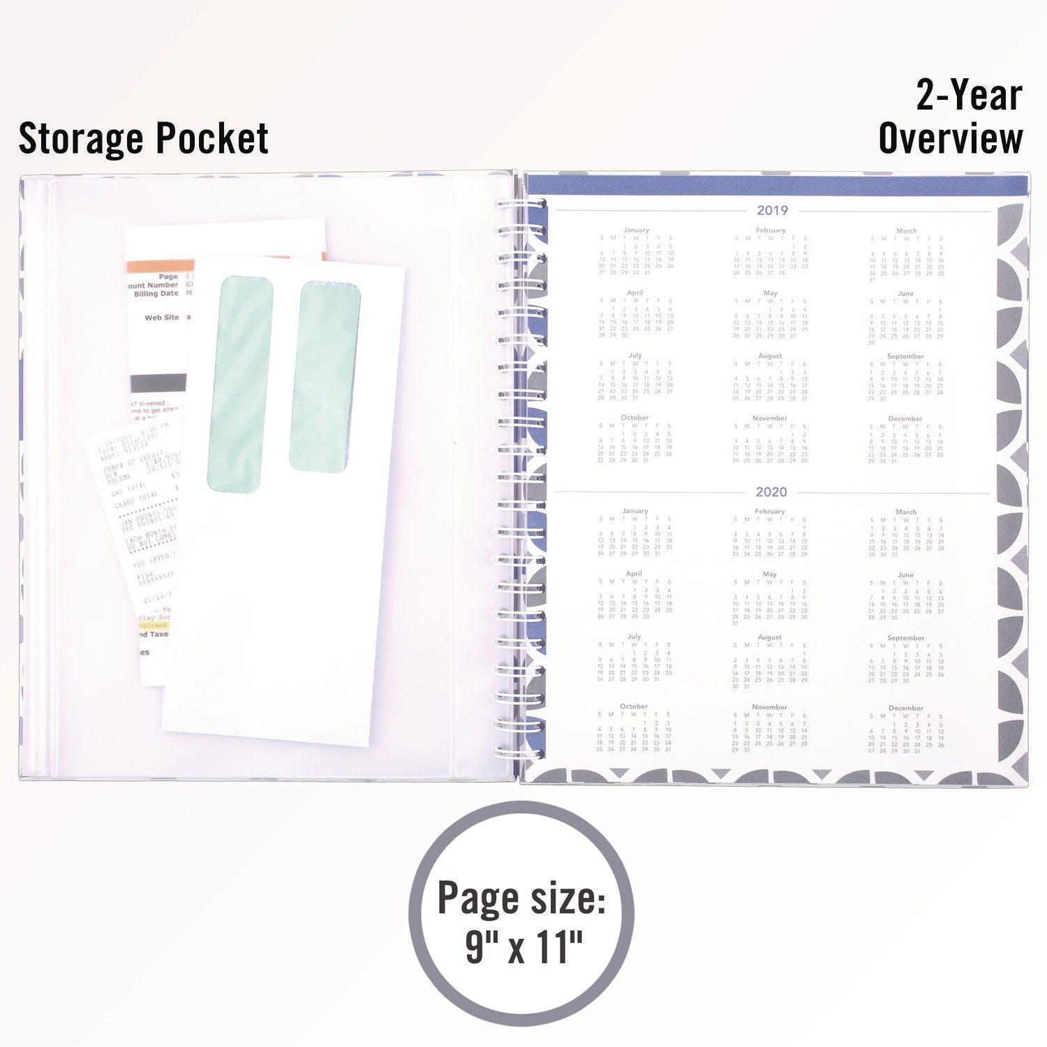 AT-A-GLANCE® Day Runner® Monthly Home Finance Organizer, 5 Column Format, Black/green/white Cover, 11 X 9 Sheets, 30 Sheets/book