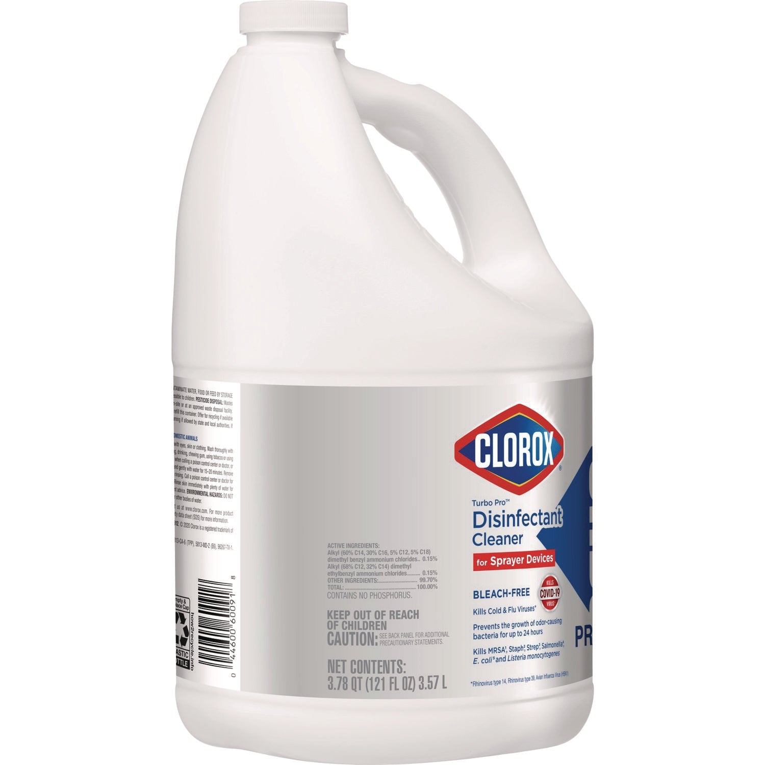 Clorox® Turbo Pro Disinfectant Cleaner For Sprayer Devices, 121 Oz Bottle, 3/carton