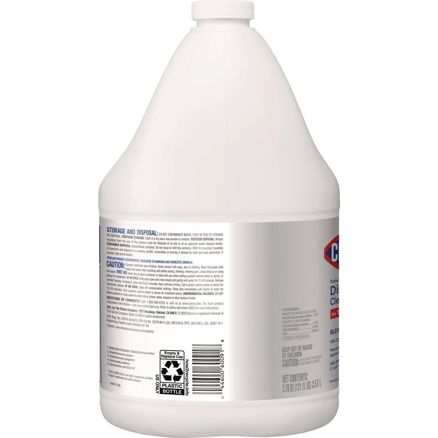 Clorox® Turbo Pro Disinfectant Cleaner For Sprayer Devices, 121 Oz Bottle, 3/carton