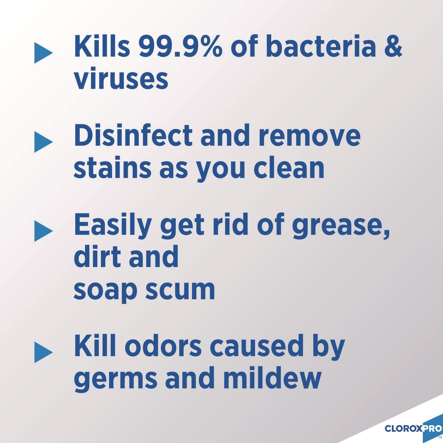 Clorox® CloroxPro Clean-Up Disinfectant Cleaner with Bleach, 128 oz Refill Bottle, 4/Carton