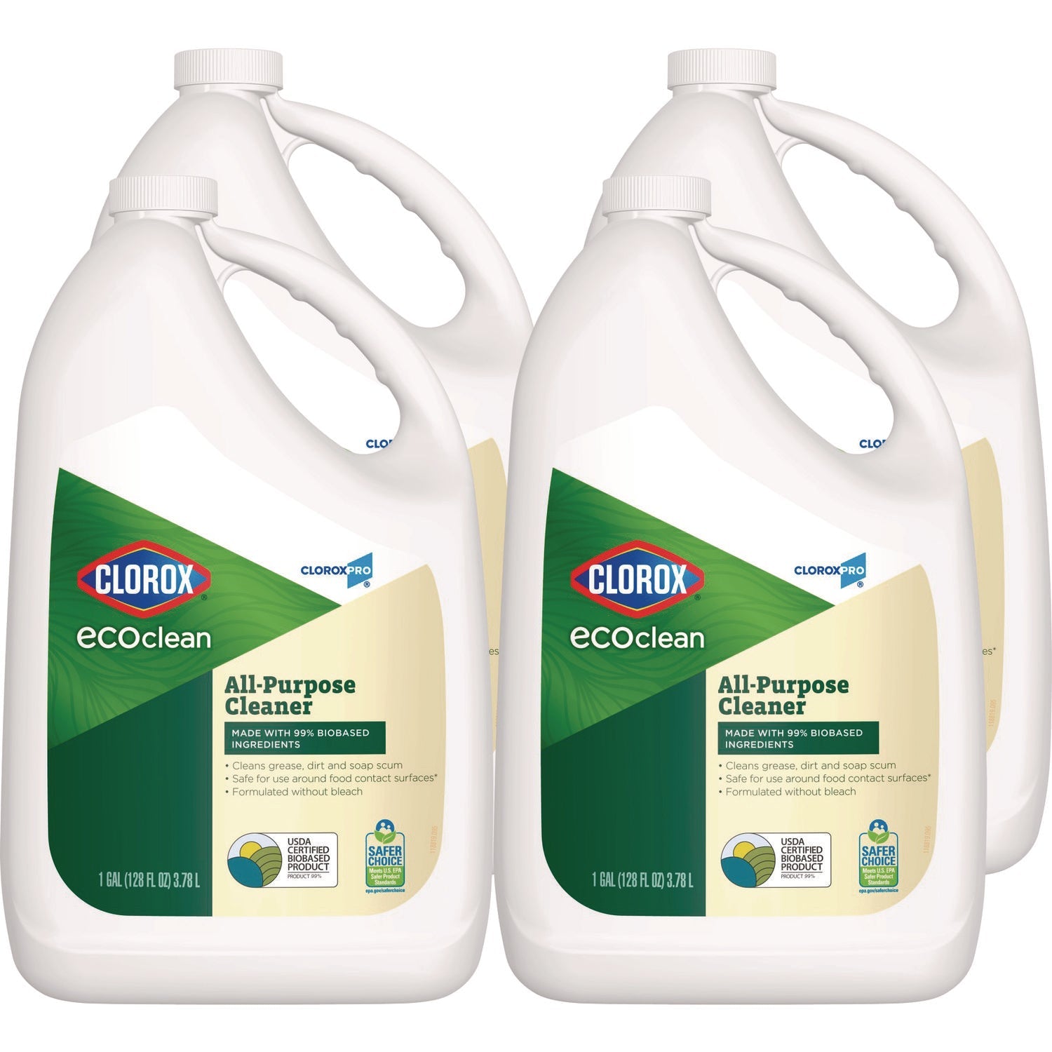 Clorox® Clorox Pro EcoClean All-Purpose Cleaner, Unscented, 128 oz Bottle, 4/Carton