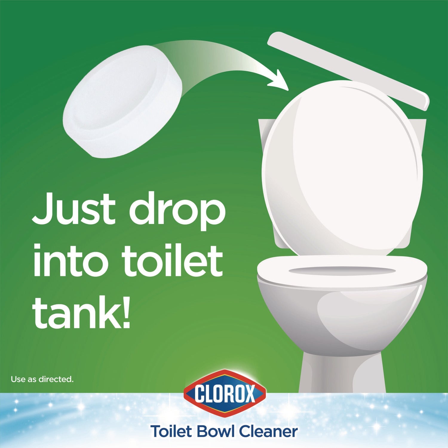 Clorox® Ultra Clean Toilet Tablets Bleach, 3.5 oz Tablet, 2/Pack