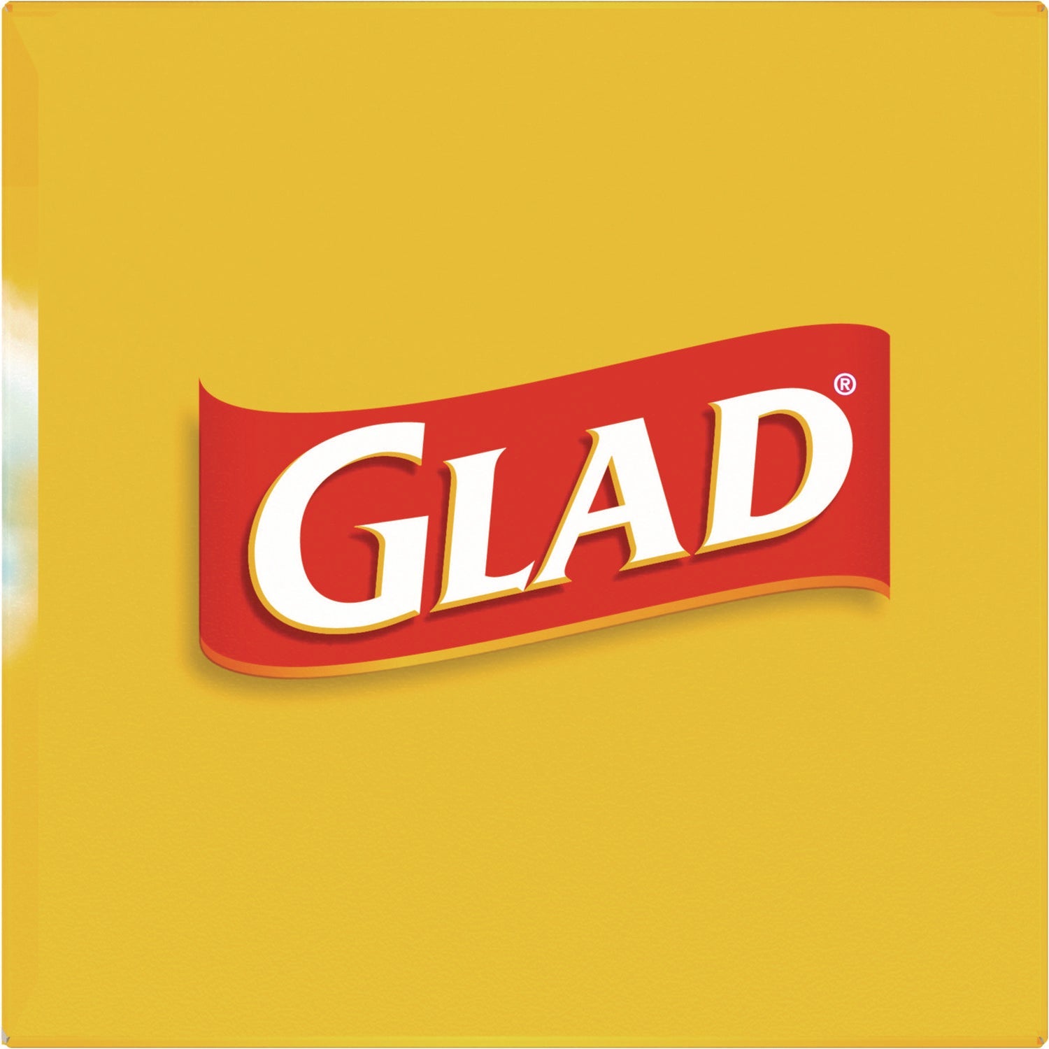 Glad® OdorShield Quick-Tie Small Trash Bags, Tie-Flap, 4 gal, Febreze Fresh Clean Scent, 8 x 18, White, 26 Bags/Box, 6 Boxes/Carton