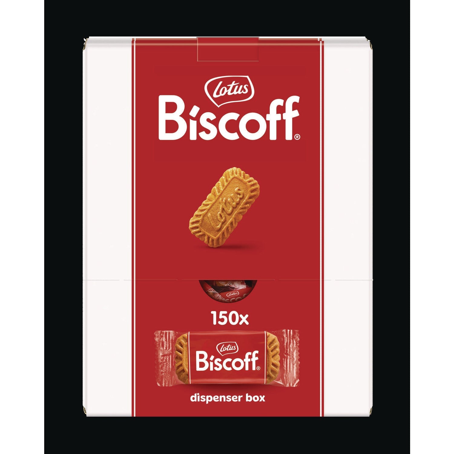 Biscoff Cookies Dispenser Box, Caramel Cookie, 0.22 oz Bag, 150/Carton