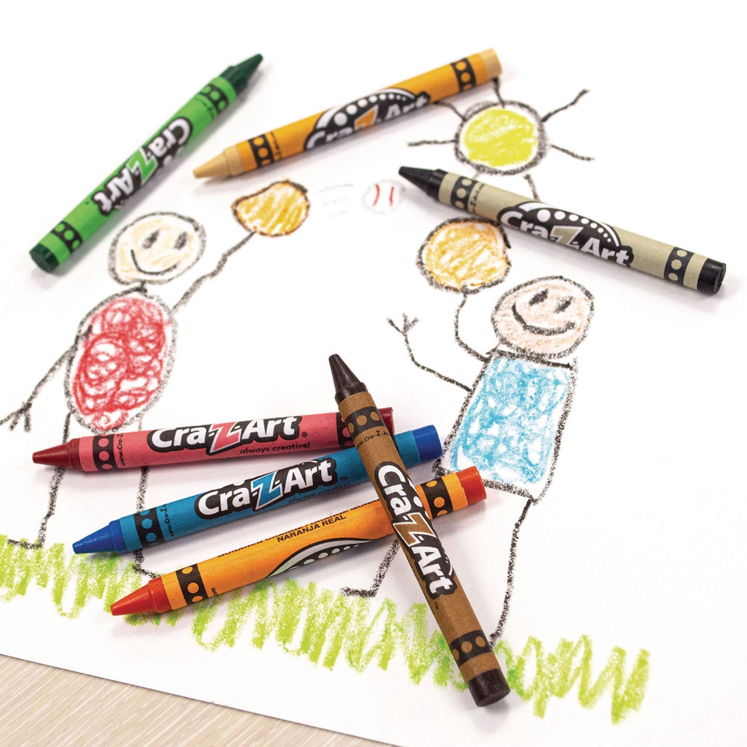 Cra-Z-Art® Washable Jumbo Crayons, 16 Assorted Colors, 16/pack