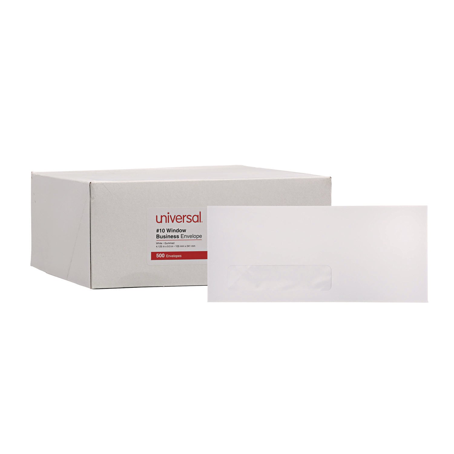 Open-Side Business Envelope | #10 Window, 500/Box