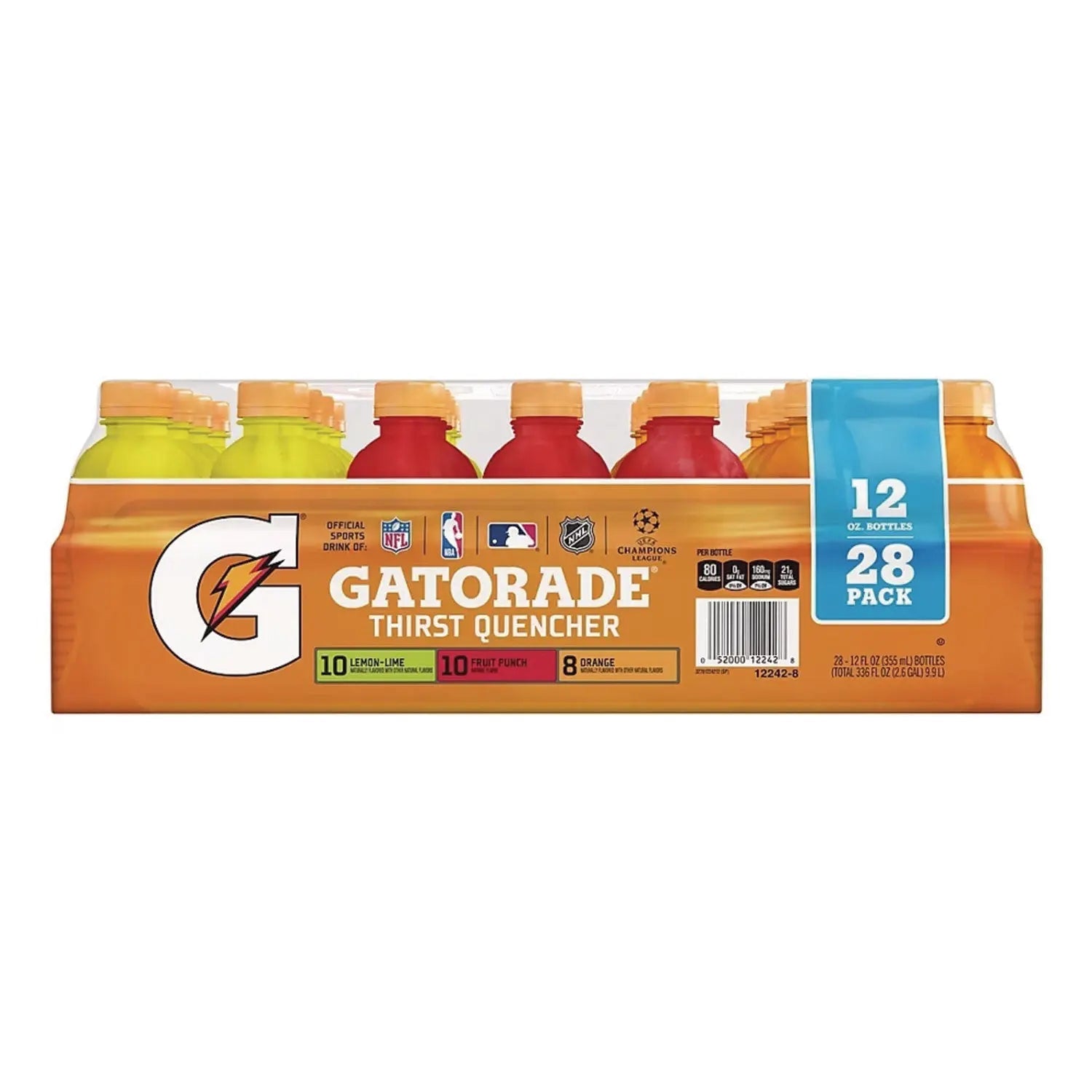 Gatorade® Thirst Quencher Variety Pack, Assorted Flavors, 12 oz Bottle, 28/Carton