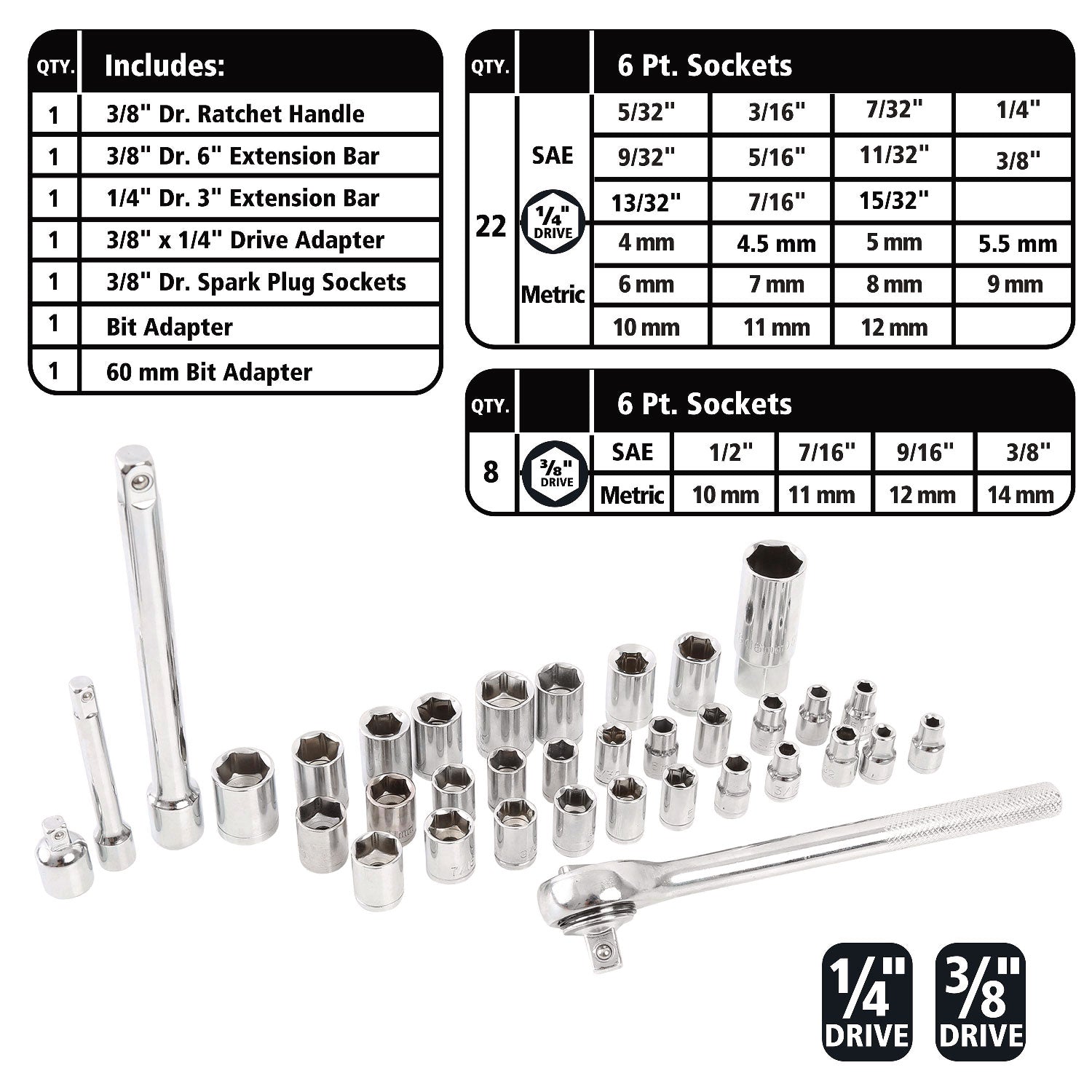 Great Neck® 119-Piece Tool Set