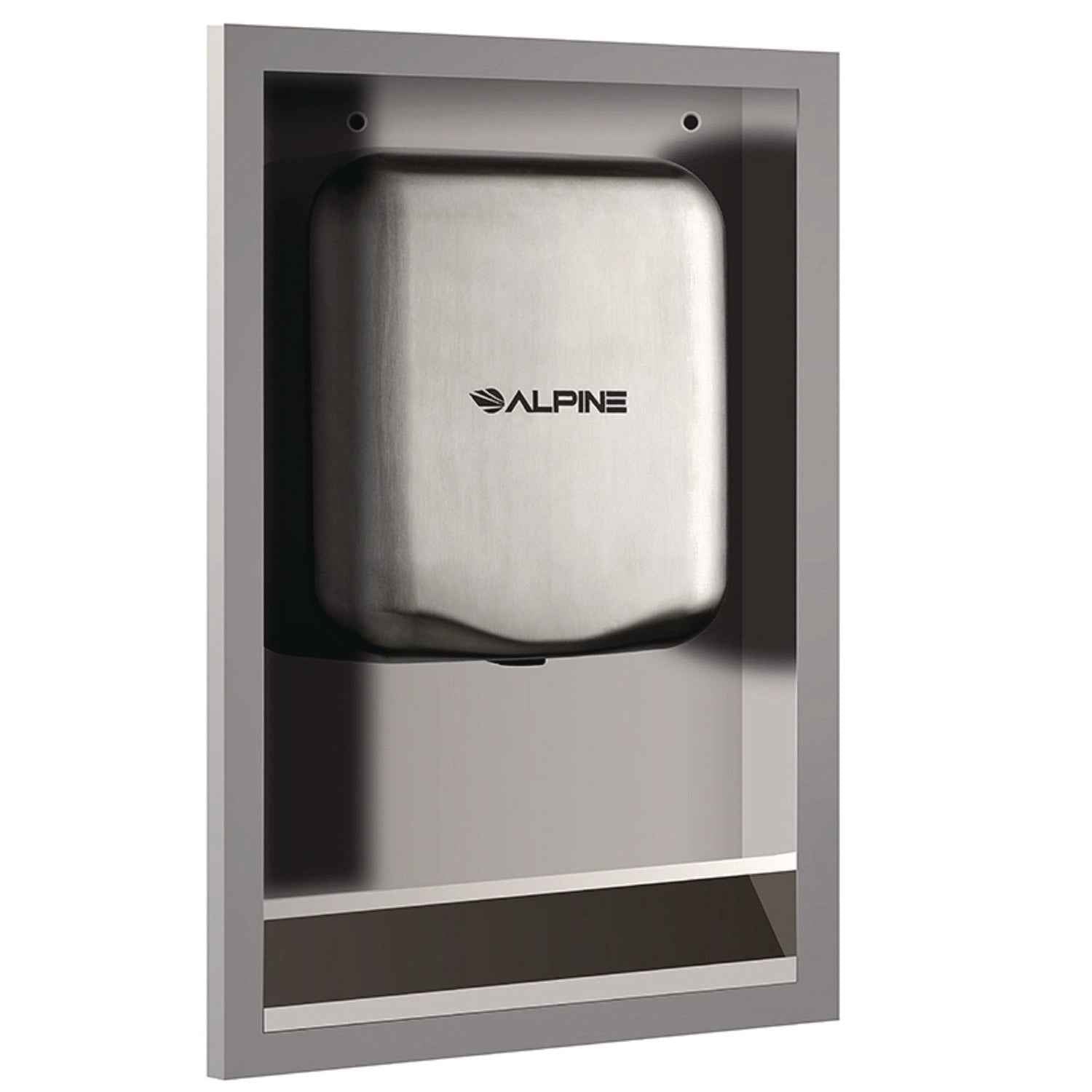 Alpine Industries Hemlock Recess Wall Kit, 3.38 x 16.38 x 26, Stainless Steel