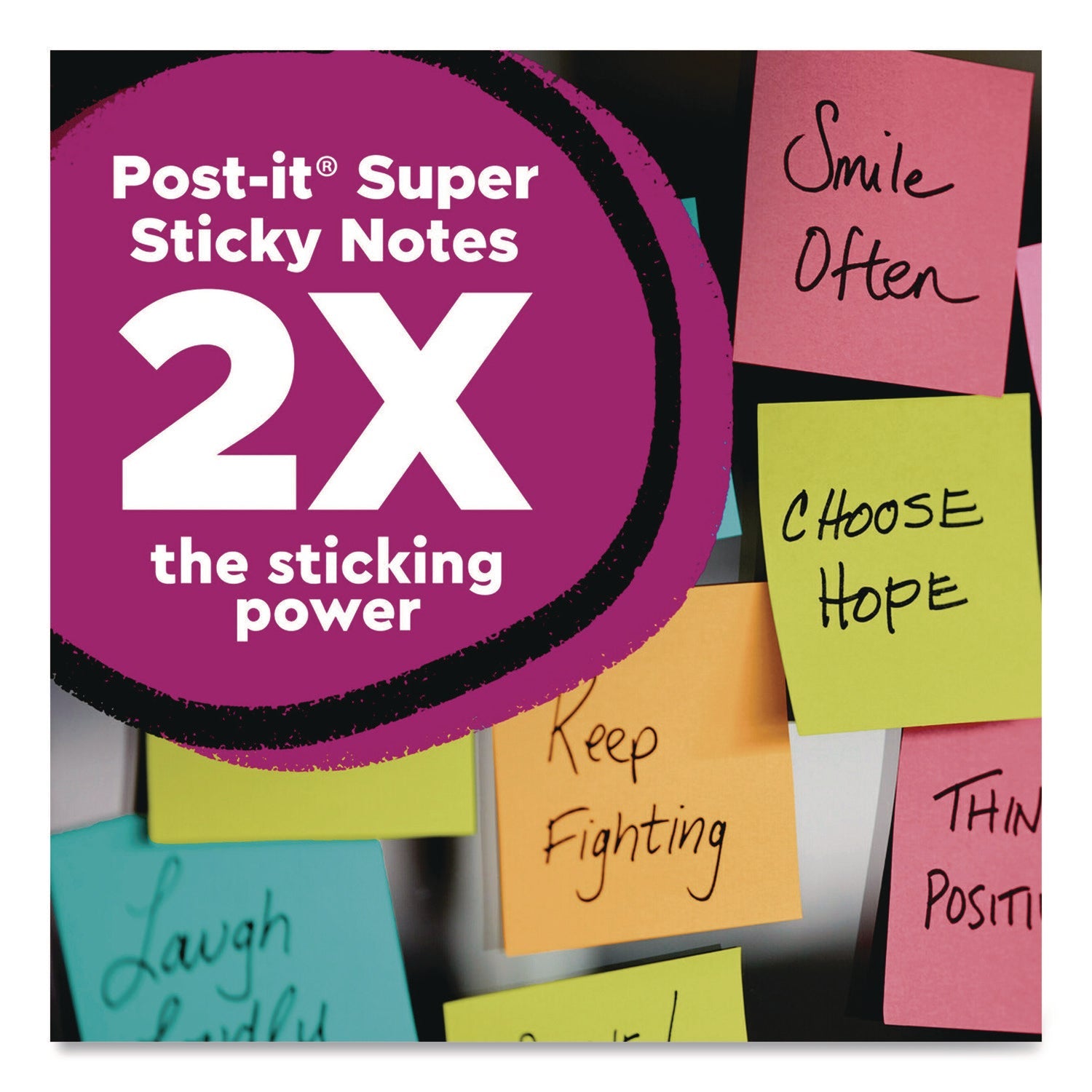 Post-it® Notes Super Sticky Pad Collection Assortment Pack with Transparent Notes, Assorted Colors/Ruling/Sizes, 4 Pads/Pack