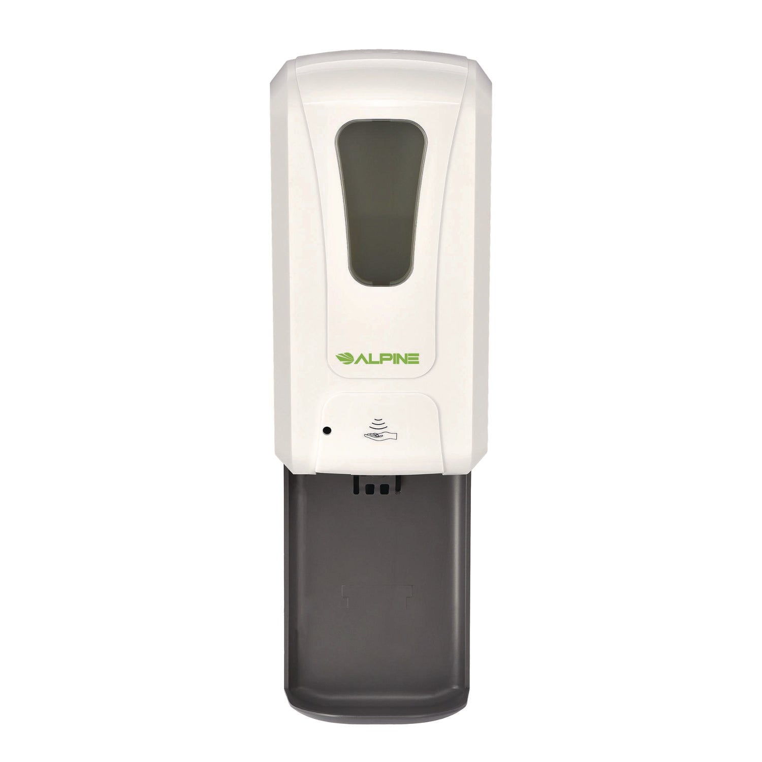 Alpine Industries Wall Mount Automatic Gel Hand Sanitizer/Soap Dispenser with Drip Tray, 40 oz, 4.48 x 6 x 18.1, White - Bloom Skins
