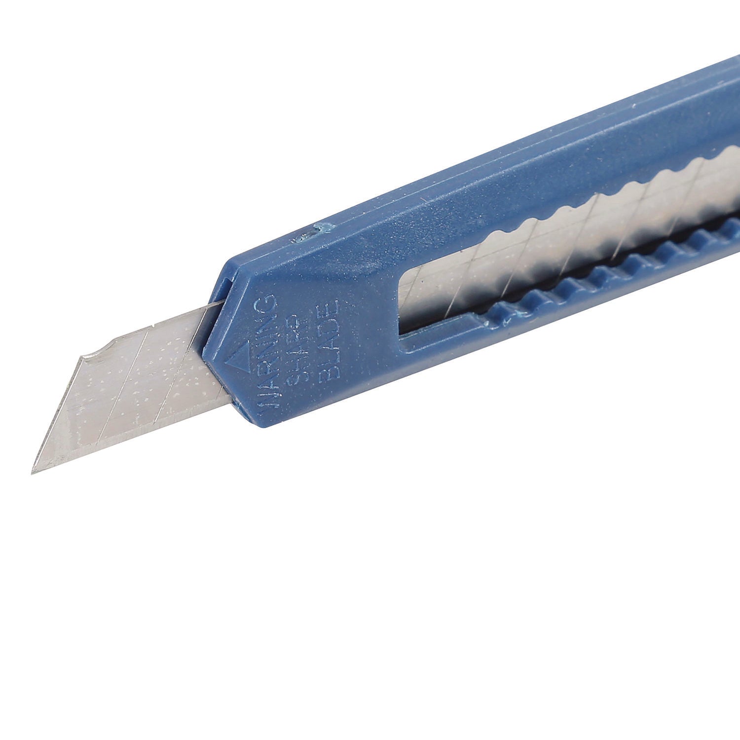 Great Neck® Snap-Off Utility Knife, 9 mm Blade, 5" Plastic Handle, Blue - Bloom Skins