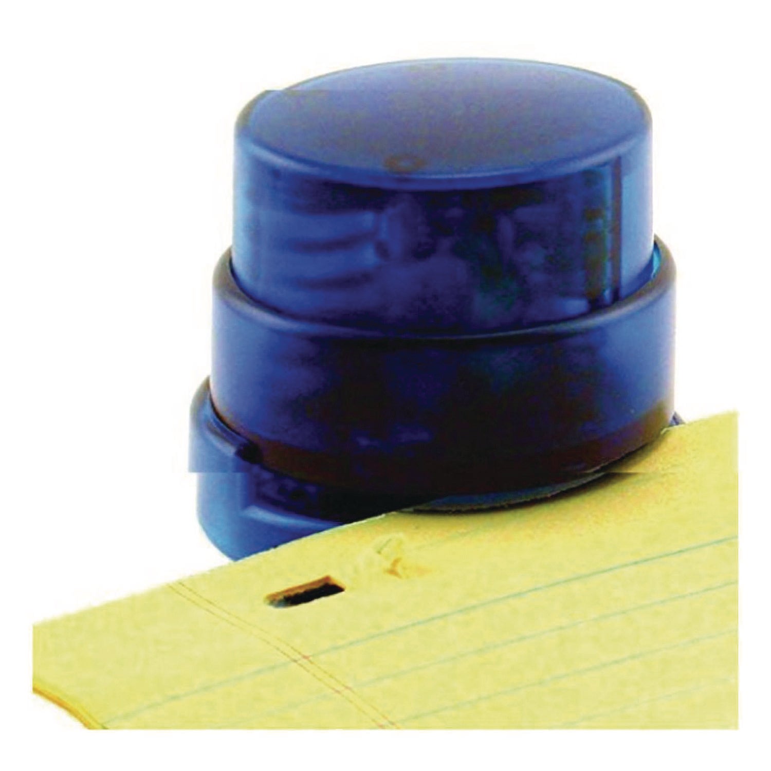 TPG Creations™ Staple-Free Stapler, 5-Sheet Capacity, 0.5" Throat Depth, Blue, 24/Carton