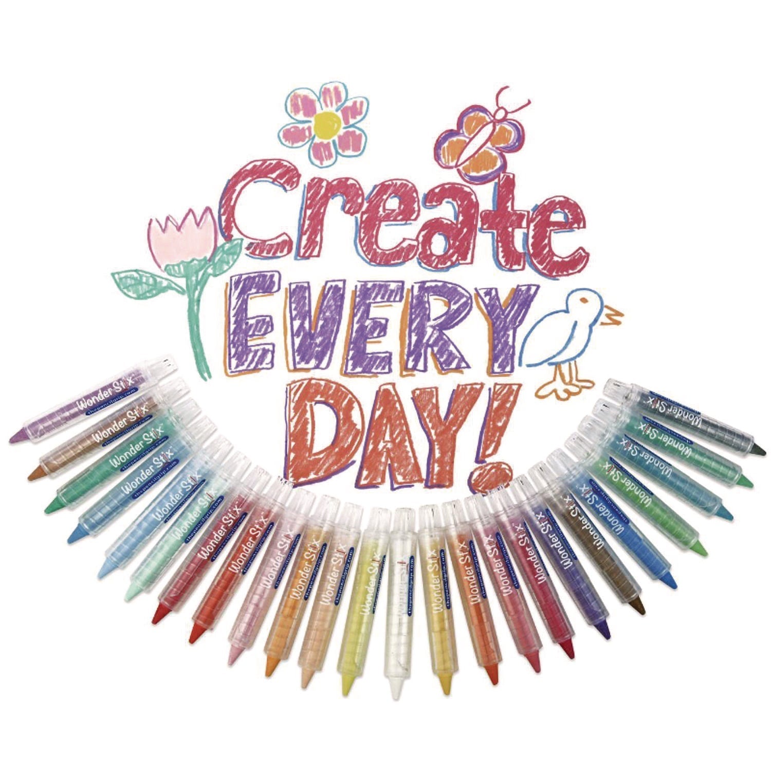 TPG Creations™ Wonder Stix Set, 0.5" x 3.7", Assorted, 24/Set, 12 Sets/Carton
