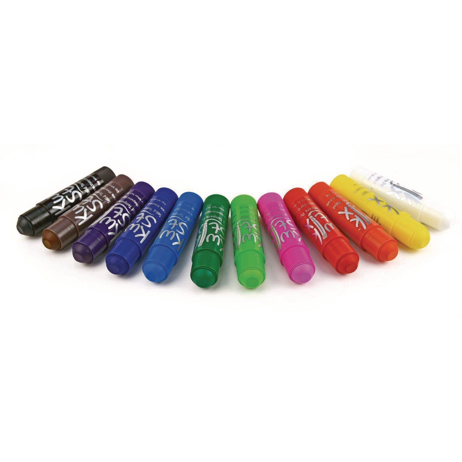TPG Creations™ Kwik Stix Tempera Paint Set, 12 Assorted Classic Colors, 144/Pack, 2 Packs/Carton - Bloom Skins