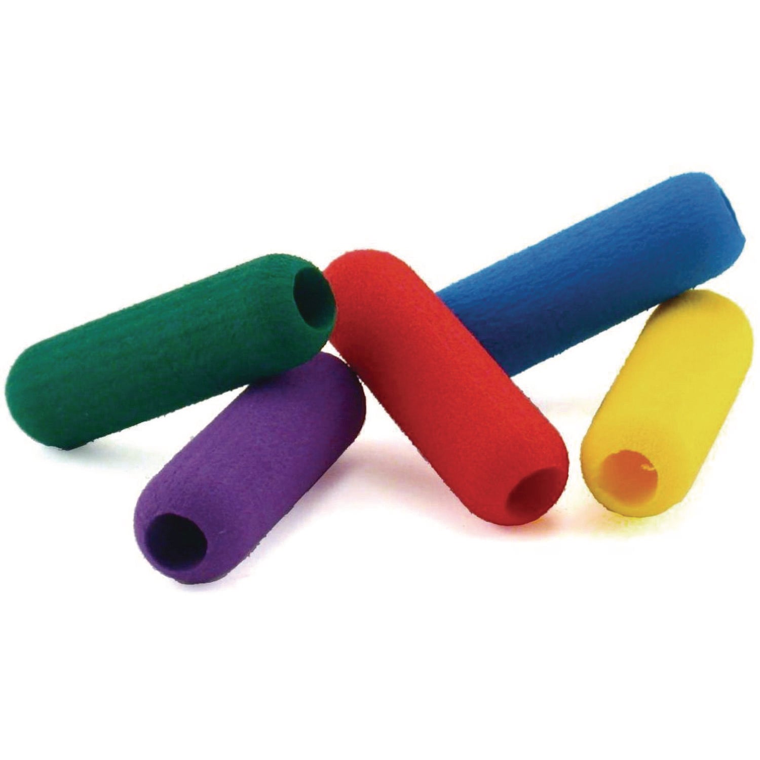 TPG Creations™ Foam Pencil Grip, 0.5" Long, Assorted Colors, 600/Carton