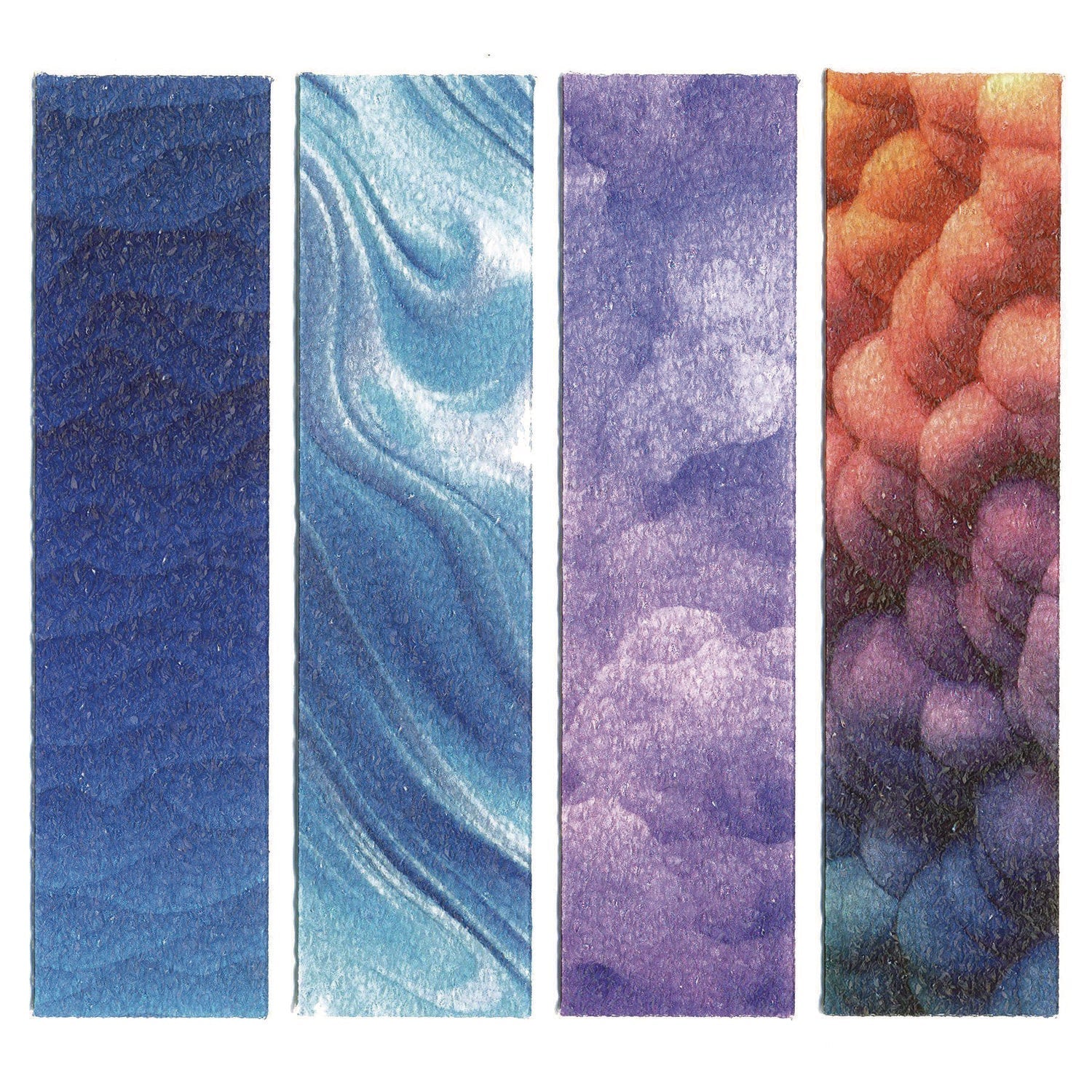 TPG Creations™ Zen Strips, Sandy Gradient Classpack, Assorted Colors, 24/Set, 6 Sets/Carton