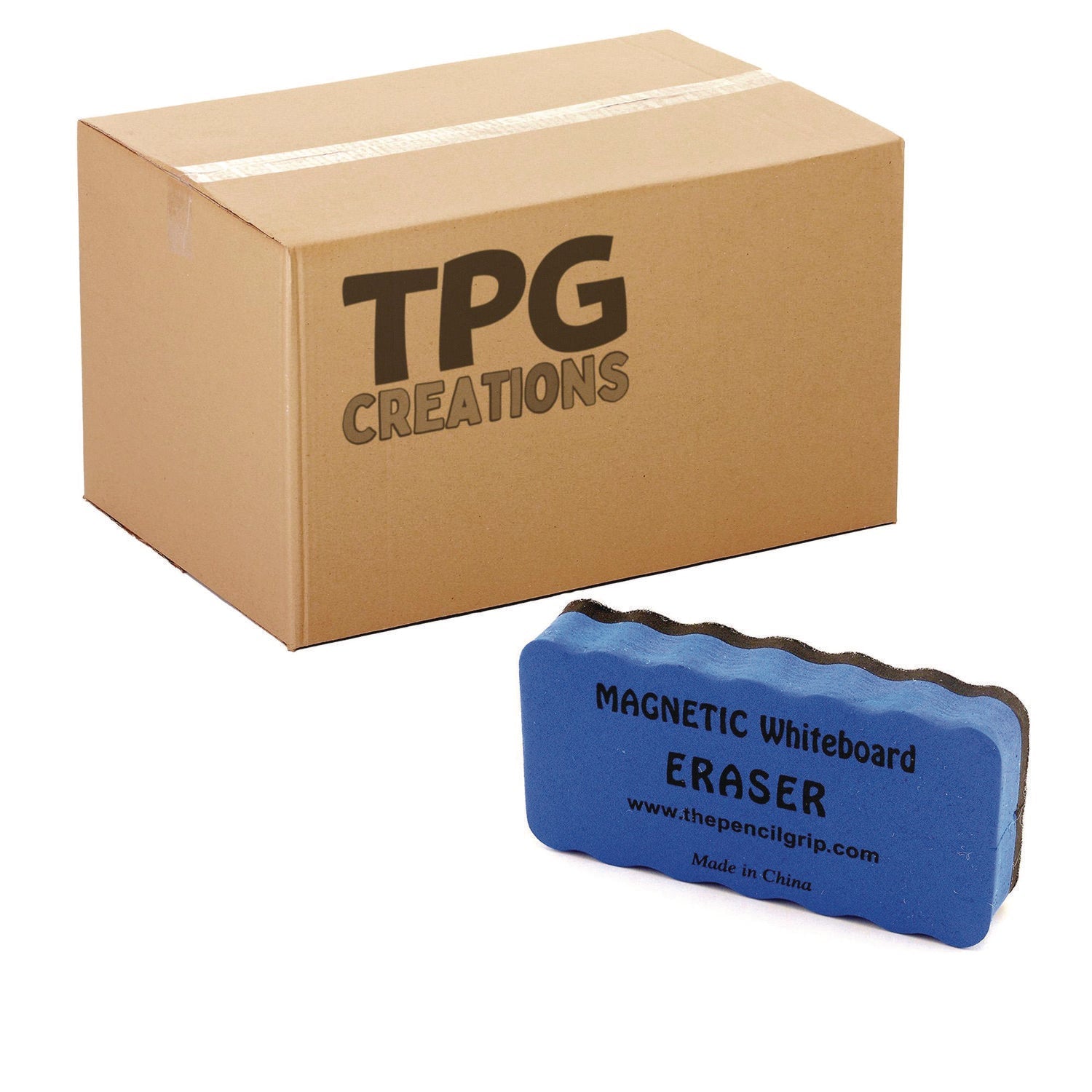 TPG Creations™ Whiteboard Magnetic Eraser, 4.4 x 2 x 1, 144/Carton