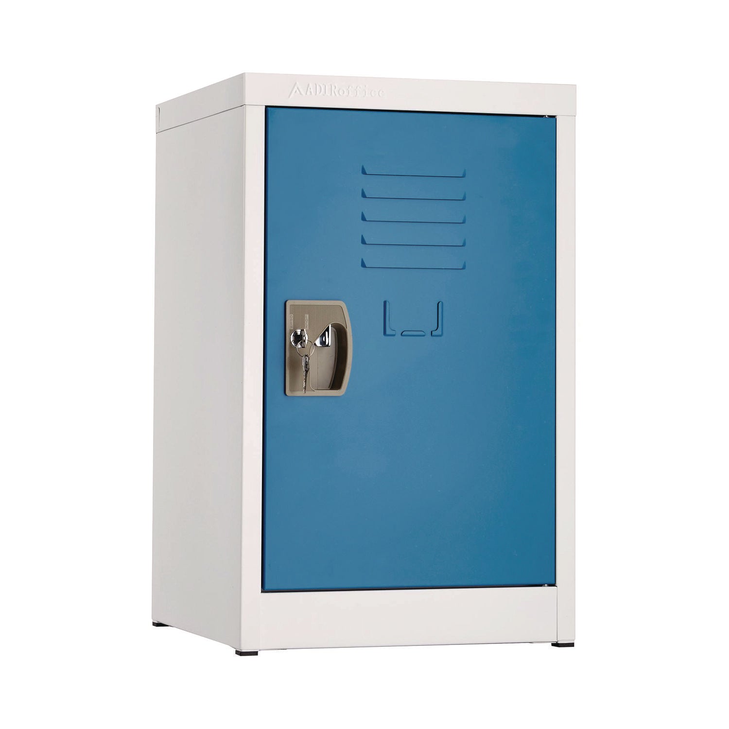 AdirOffice Steel Storage Locker, 1 Compartment, 15 x 15 x 24, Blue
