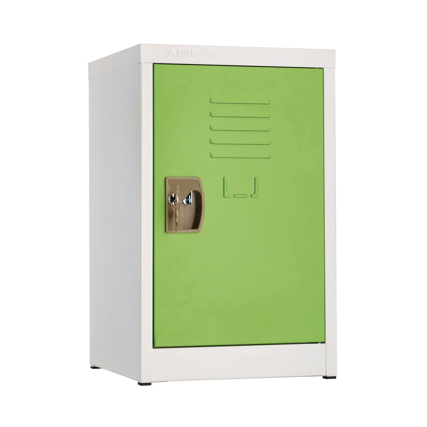 AdirOffice Steel Storage Locker, 1 Compartment, 15 x 15 x 24, Green