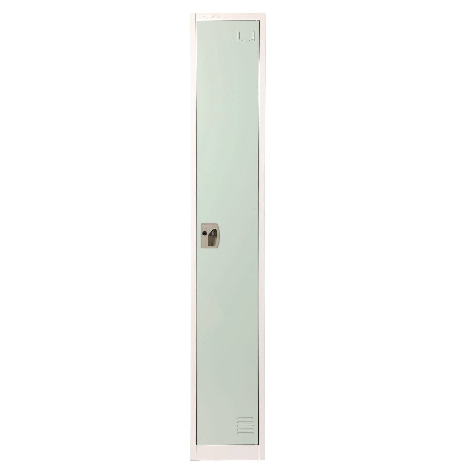 AdirOffice Steel Storage Locker, 1 Compartment, 12 x 12 x 72, Misty Green
