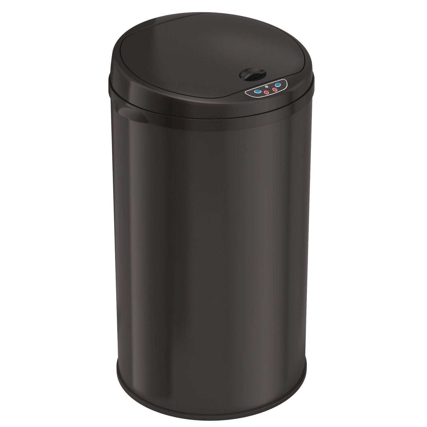 HLS Commercial® Sensor Trash Can, 8 gal, Plastic/Stainless Steel, Black