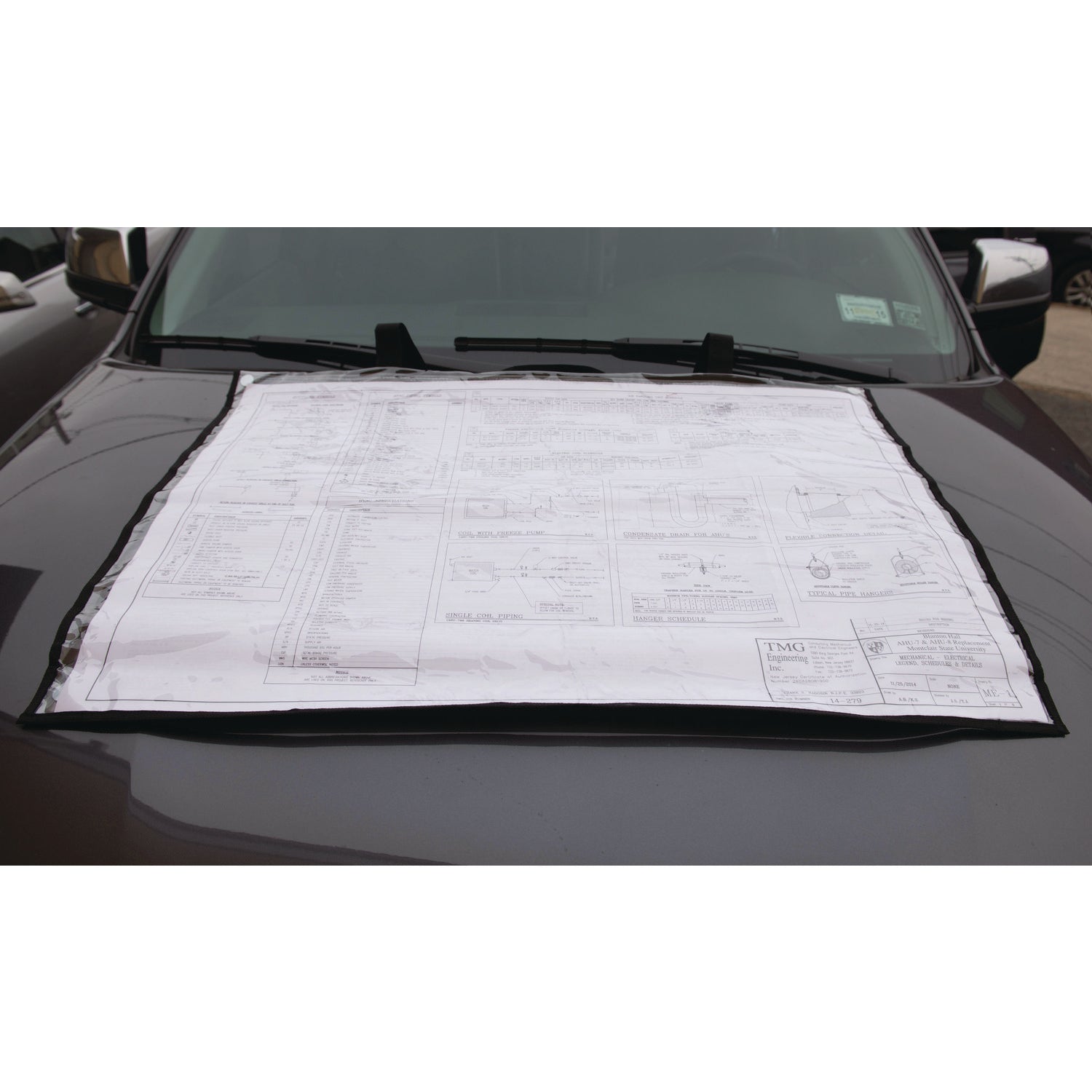 AdirOffice Large Document Protection Blueprint Plan Holder, Holds ARCH E (36" x 48"), Clear