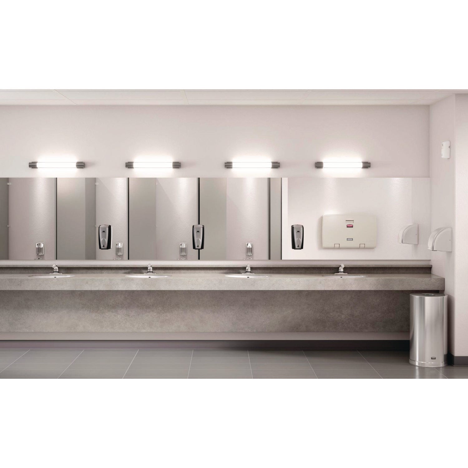 Rubbermaid® Commercial Auto Foam Refill Antibacterial Hand Soap, Fragrance Free, 1,100 mL, 4/Carton
