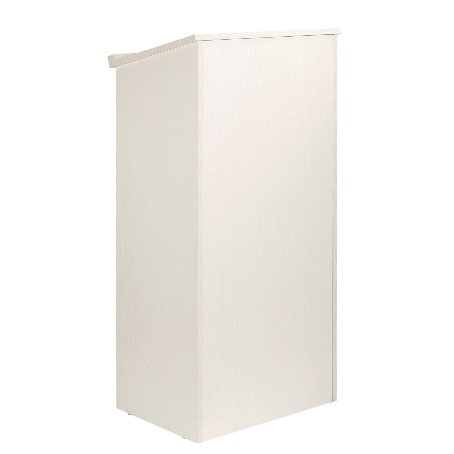 AdirOffice Wood Stand-up Podium Lectern Speaker Stand, 23 x 15 x 45.8, White